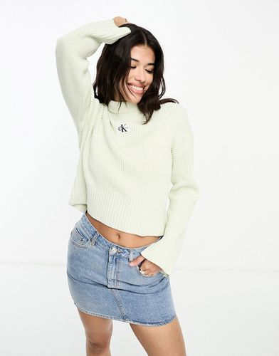 Jeans - Pull à col montant avec logo - Calvin Klein - Modalova