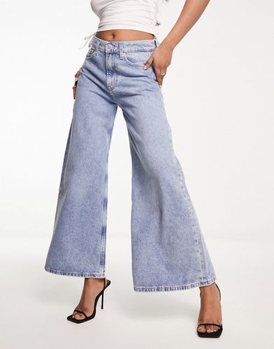 Pantalon ample à taille basse - Délavage moyen - Calvin Klein Jeans - Modalova