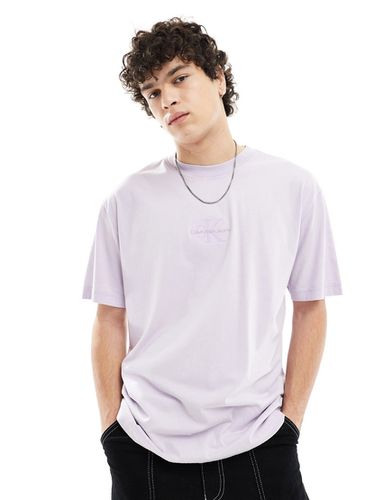 T-shirt à logo monogramme - Lilas pastel - Calvin Klein Jeans - Modalova