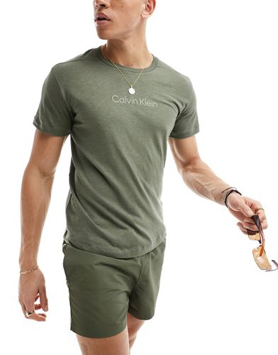 Lifestyle - T-shirt ras de cou à logo - Calvin Klein - Modalova