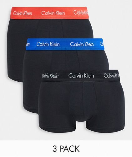 Lot de 3 boxers taille basse à ceinture contrastante - Calvin Klein - Modalova