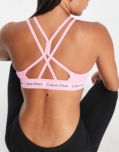 Brassière de sport d'ensemble à lanières - Calvin Klein Performance - Modalova