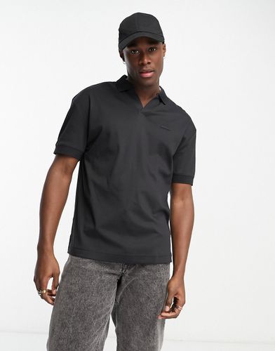 Polo à encolure ouverte - Noir - Calvin Klein - Modalova