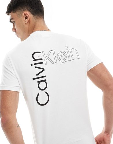 T-shirt avec logo biseauté au dos - Calvin Klein - Modalova