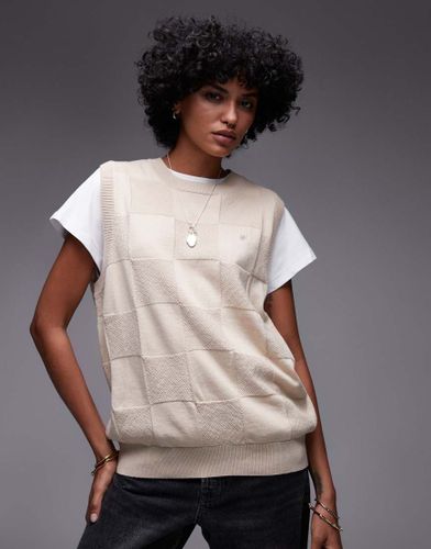 Dbardeur en maille  motif damier - Beige - Carhartt Wip - Modalova