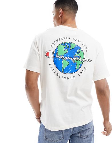 T-shirt imprimé monde dans le dos - Champion - Modalova