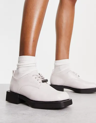 Charles and Keith - Chaussures à lacets et bout carré - Blanc cassé - Charles & Keith - Modalova