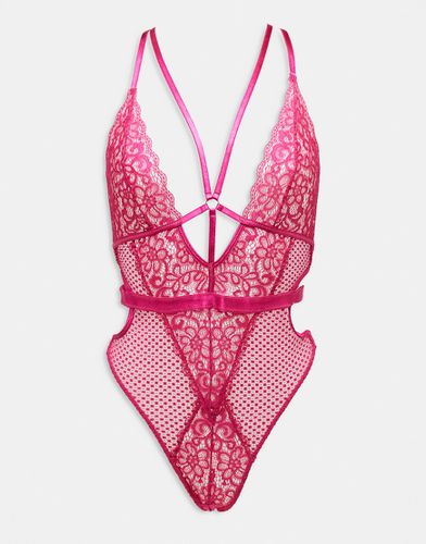 Obsession - Body ouvert en tulle et dentelle - Ann Summers - Modalova