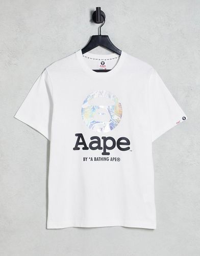 Aape By A Bathing Ape - OG Moonface - T-shirt à imprimé camouflage métallisé - Aape By A Bathing Ape® - Modalova