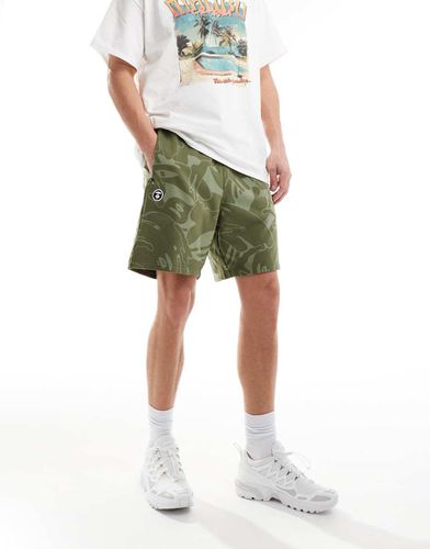 Aape By A Bathing Ape - Short en jersey à imprimé camouflage - Aape By A Bathing Ape® - Modalova