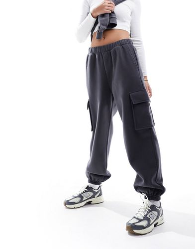 Pantalon de jogging à poches cargo - asphalte - Abercrombie & Fitch - Modalova