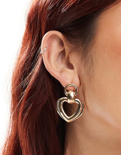 Boucles d'oreilles heurtoir en forme de caur - Accessorize - Modalova