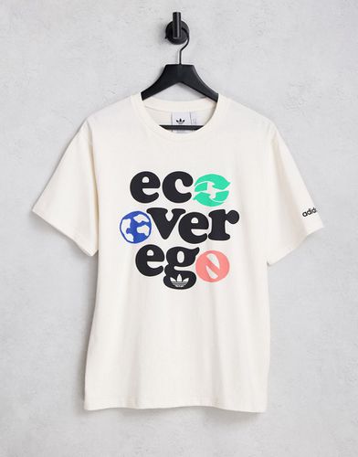 T-shirt non teint à imprimé graphique Eco over Ego » - BEIGE - Adidas Originals - Modalova