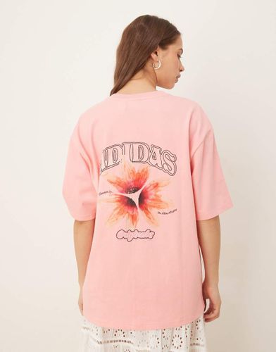T-shirt  imprim fleur - Adidas Originals - Modalova