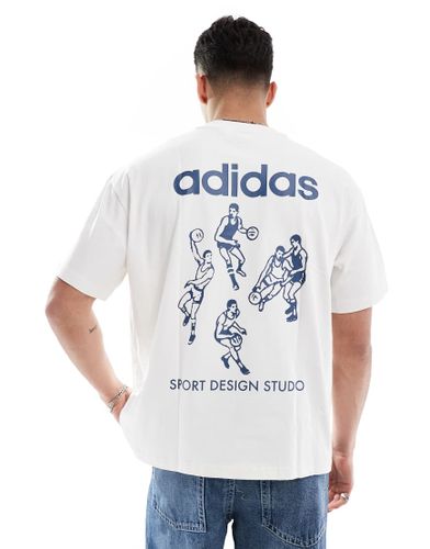 T-shirt  motif athltes adidas Sport Design Studios - nuage et encre dlav - Adidas Originals - Modalova