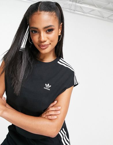 T-shirt avec bande large à la taille - Adidas Originals - Modalova