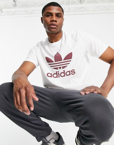 Adicolor - T-shirt à grand logo - et pourpre doux - Adidas Originals - Modalova