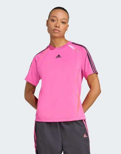Adicolor Teamgeist - T-shirt ample - fuchsia/noir - Adidas Originals - Modalova