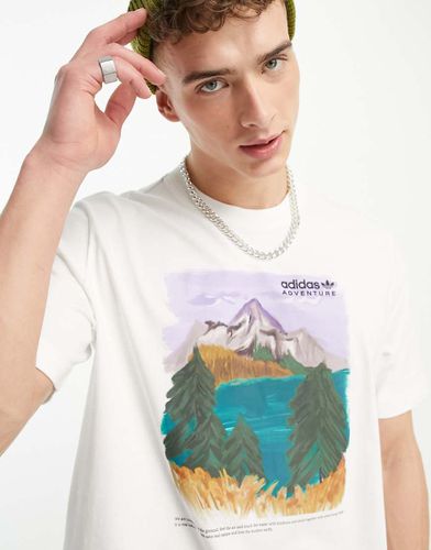 Adventure - T-shirt à imprimé graphique paysage - Adidas Originals - Modalova