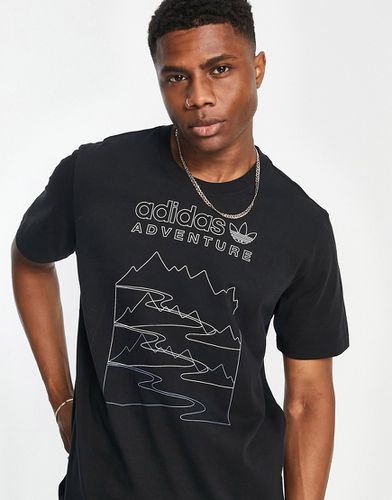 Adventure - T-shirt à imprimé montagne - Adidas Originals - Modalova