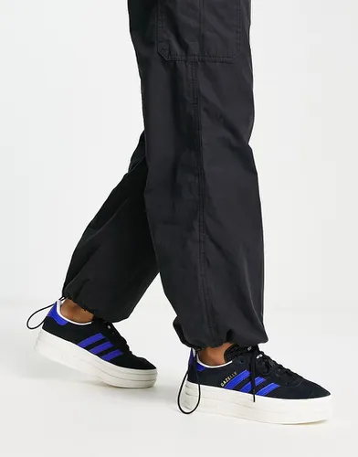 Gazelle Bold - Baskets à plateforme - Noir et bleu marine - Adidas Originals - Modalova