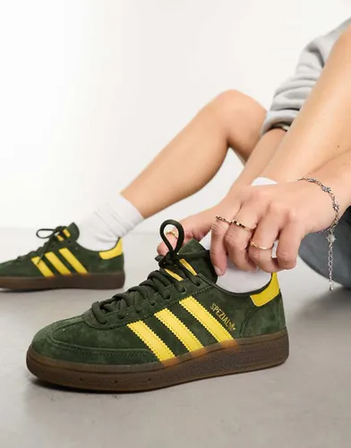 Handball Spezial - Baskets avec semelle en caoutchouc - Cargo nuit et jaune - Adidas Originals - Modalova