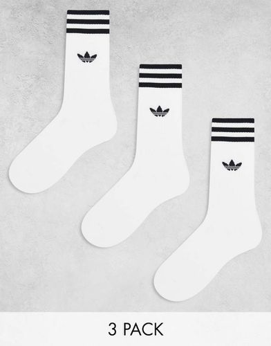 Lot de 3 paires de chaussettes unies - Adidas Originals - Modalova