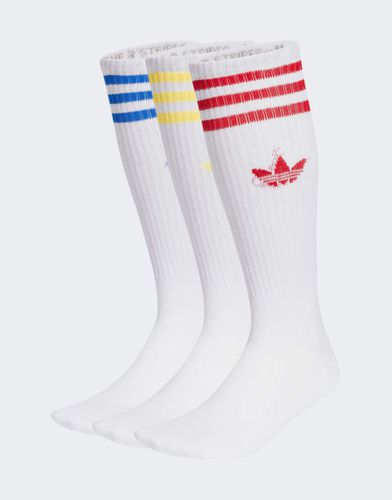 Lot de 3 paires de chaussettes unies - Adidas Originals - Modalova