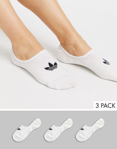 Lot de 3 paires de chaussettes invisibles - Adidas Originals - Modalova