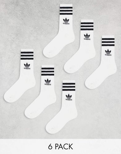 Lot de 6 paires de chaussettes à logo trèfle et 3 bandes - Adidas Originals - Modalova