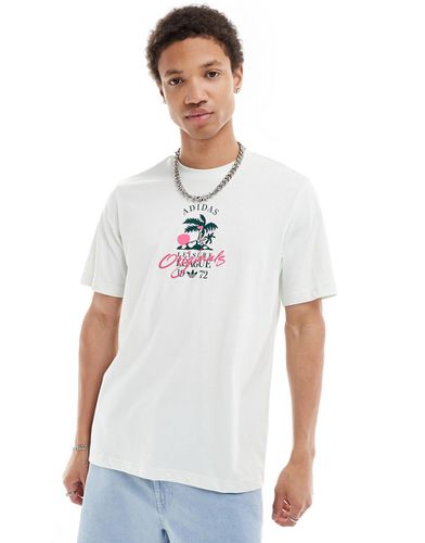 Resort - T-shirt à imprimé graphique - sauge - Adidas Originals - Modalova