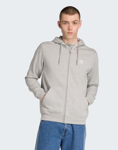 Sweat  capuche  logo trfle avec fermeture clair - moyen chin/blanc - Adidas Originals - Modalova