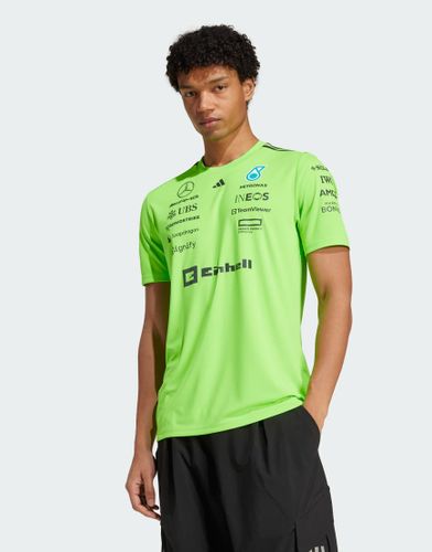 Mercedes Amg Petronas Formula One Team Set Up - T-shirt - solaire et noir - Adidas Performance - Modalova