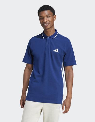 Essentials - Polo en piqu  3 bandes - fonc/blanc - Adidas Performance - Modalova