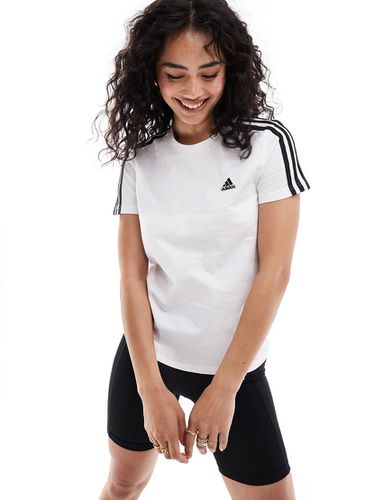 Essentials - T-shirt ajusté avec 3 bandes - Adidas Performance - Modalova