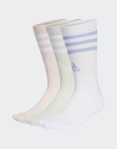 Lot de 3 paires de chaussettes rembourrées à 3 bandes - Adidas Performance - Modalova