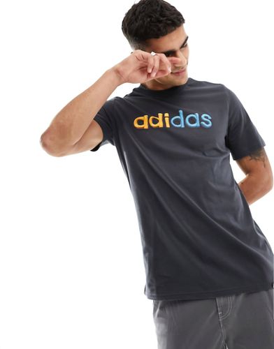 Sportswear - T-shirt à manches courtes avec logo bicolore - Adidas - Modalova