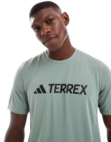 Adidas - Terrex - T-shirt avec grand logo - sauge - Adidas Performance - Modalova