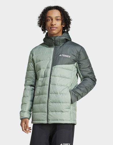 Terrex - Veste matelasse lgre  capuche - argent et feuillage - Adidas - Modalova