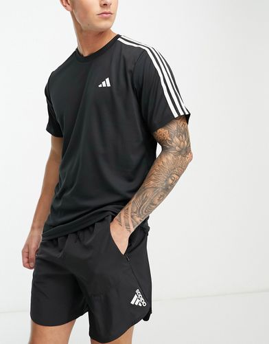 Adidas Training - Essential - T-shirt à 3 bandes - Noir - Adidas Performance - Modalova