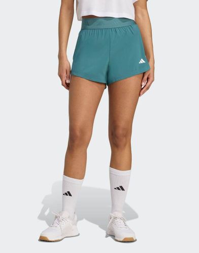 Adidas Training - Hyperglam - Short tiss - Sarcelle preloved/blanc - Adidas Performance - Modalova