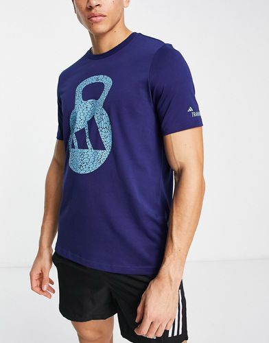 Adidas Training - T-shirt à logo et imprimé kettlebell - Adidas Performance - Modalova