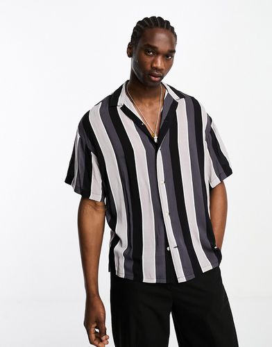 Chemise oversize à rayures ton sur ton - Adpt - Modalova