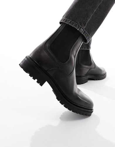 Melos - Bottines Chelsea en cuir - foncé - Allsaints - Modalova