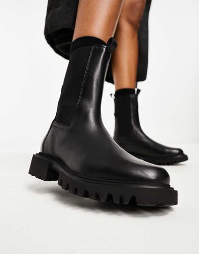 Hallie - Bottines montantes en cuir - Allsaints - Modalova