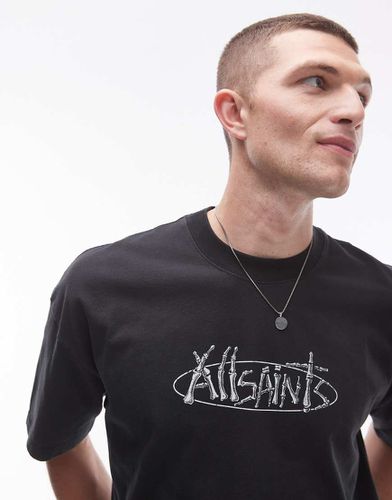 T-shirt avec imprimé sternum au dos - délavé - Allsaints - Modalova