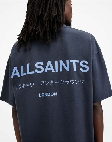 Underground - T-shirt oversize - cendré - Allsaints - Modalova