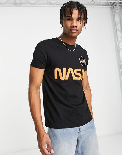 NASA - T-shirt avec imprimé réfléchissant orange - Alpha Industries - Modalova