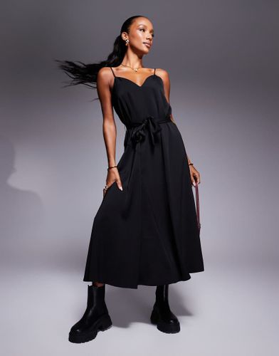 Robe ceinture coupe mi-longue vase - Armani Exchange - Modalova