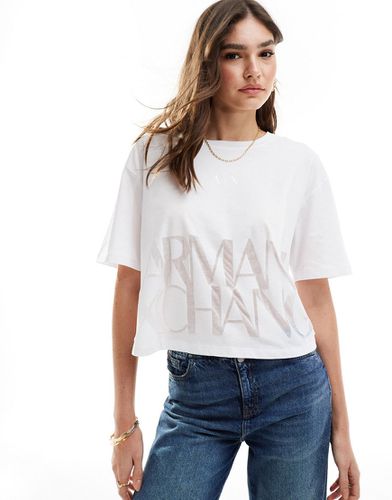 T-shirt crop top - Armani Exchange - Modalova